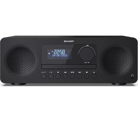 SHARP Tokyo XL-B720D Bluetooth All-in-one Hi-Fi System - Black, Black