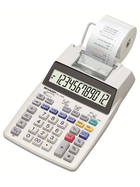 Sharp EL-1750V calculator - Image 1