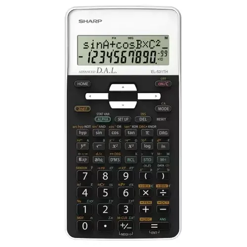Sharp EL-531TH calculator Pocket Scientific Black White - Image 1
