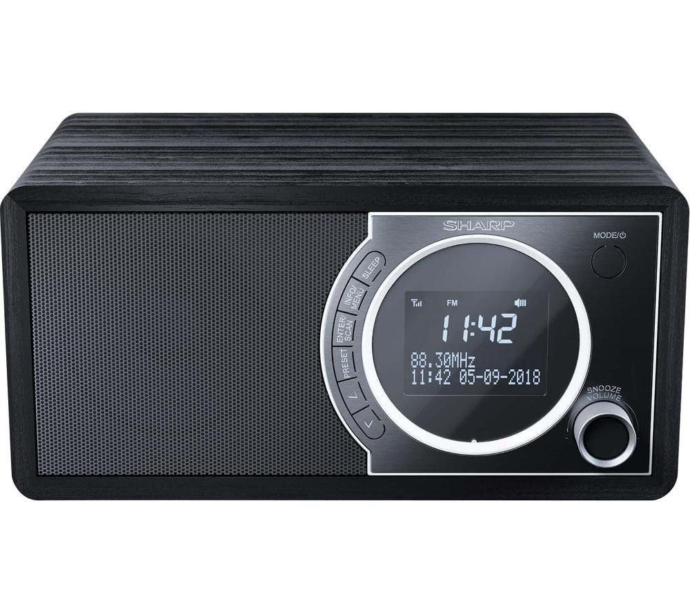 SHARP DR-450 BK DABﱓ Bluetooth Radio - Black, Black - Image 1