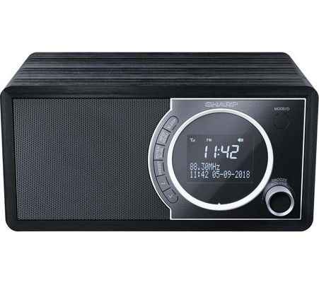 SHARP DR-450 BK DABﱓ Bluetooth Radio - Black, Black