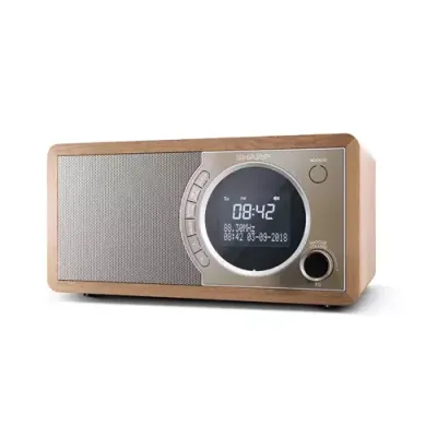 SHARP DR-450 BR DABﱓ Bluetooth Radio - Brown, Brown - Thumbnail 2