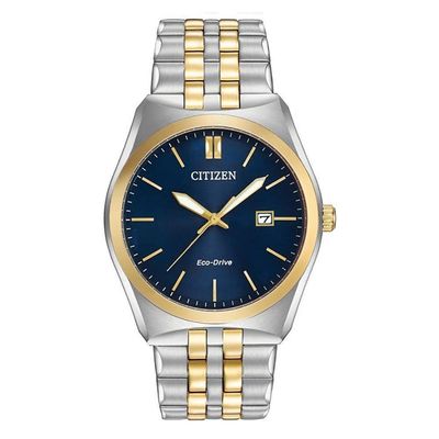 Citizen Eco-Drive Gold Tone and Stainless Steel Men's Watch