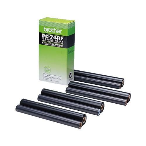 Brother PC-74RF fax supply Fax ribbon 144 pages Black 4 pc(s) - Image 1