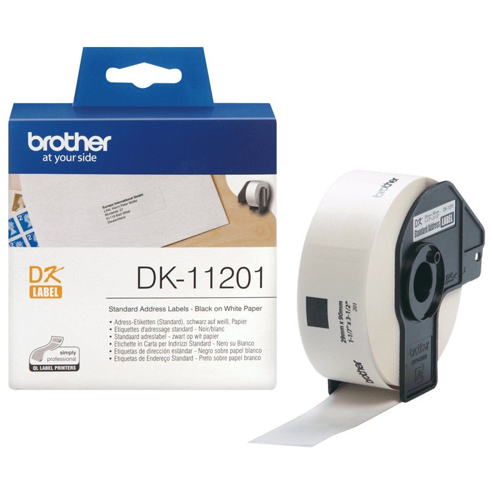 BROTHER DK11201 29 x 90 mm Standard Address Labels - Image 1