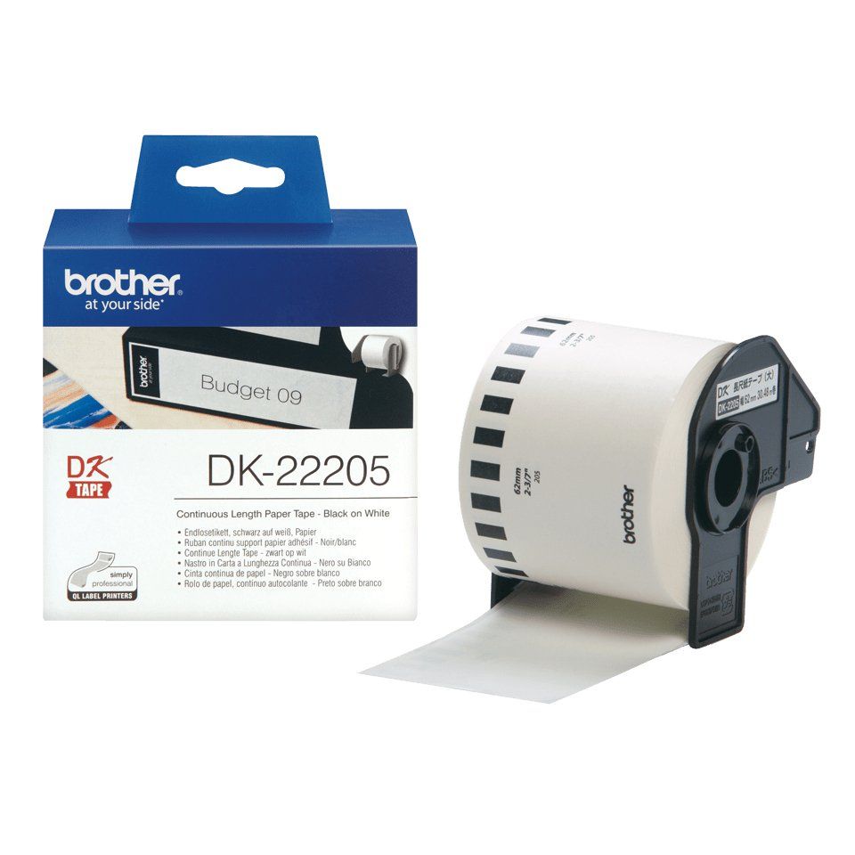 BROTHER DK22205 62 mm Blank Tape - Image 1