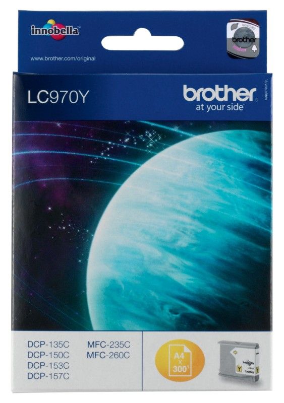Brother LC970Y ink cartridge 1 pc(s) Original Yellow - Image 1