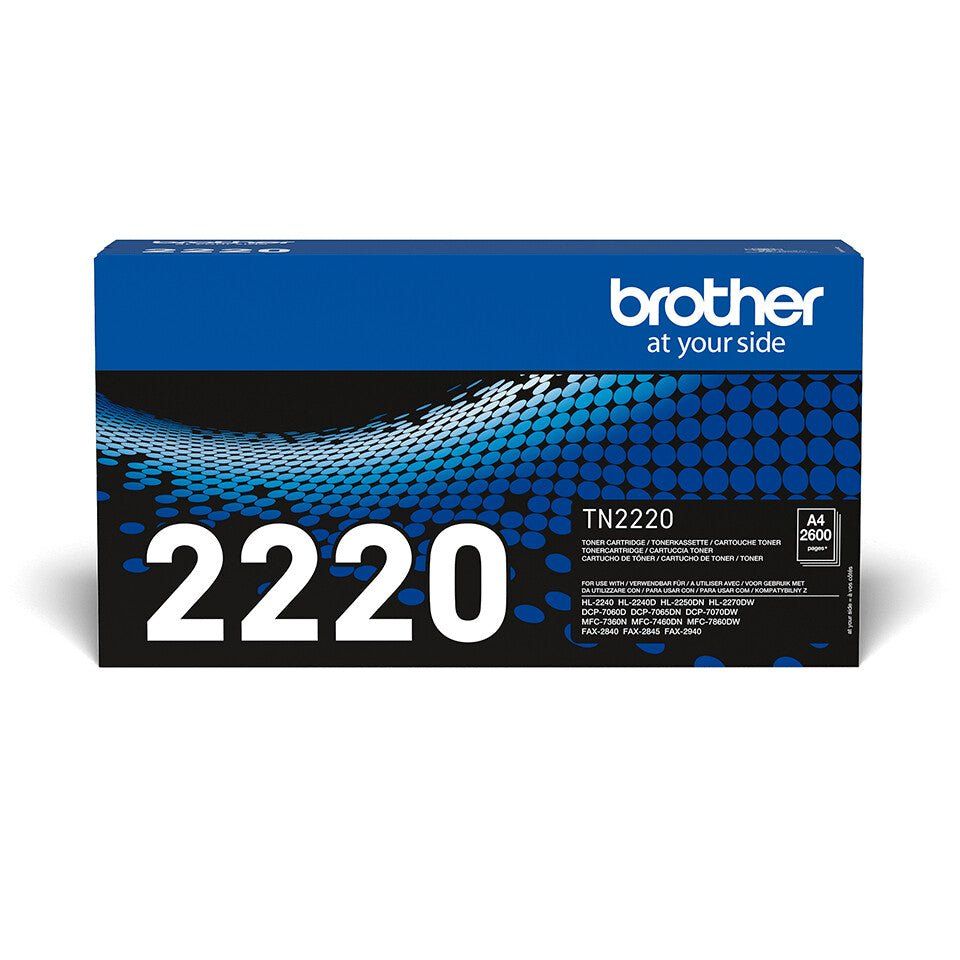 Brother TN-2220 Toner-kit. 2.6K pages ISO/IEC 19752 for Brother Fax 28 - Image 1