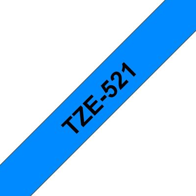 Brother Laminated tape 9mm. Label colour: Black on blue Tape type: TZe Product colour: Black. Tape width: 9 mm Tape length: 8 m Width: 27 mm. Pallet gross height: 16.2 cm Master (outer) cases per pallet: 36 pc(s) Layers per pallet: 6 pc(s)