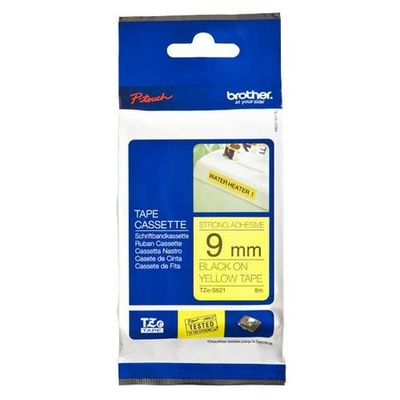 Brother TZE-S621 DirectLabel black on yellow extra strong Laminat 9mm