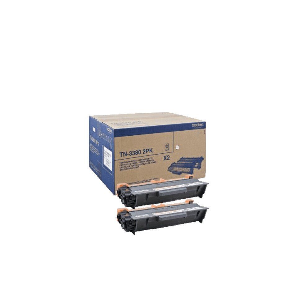 Brother TN-3380TWIN Toner-kit high-capacity twin pack. 2x8K pages ISO/ - Image 1