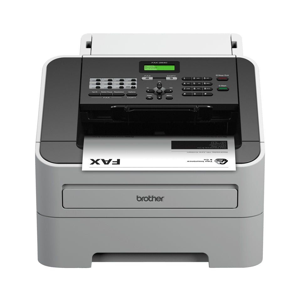 Brother FAX-2840 fax machine Laser 33.6 Kbit/s A4 Black. Grey - Image 1