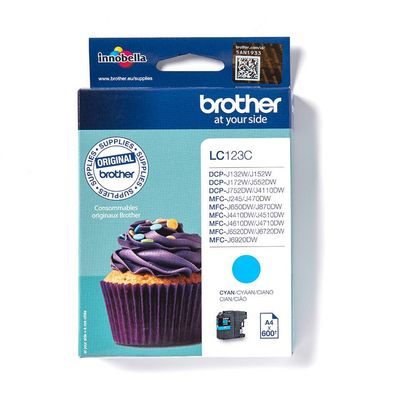 Brother LC123C ink cartridge 1 pc(s) Original Cyan - Thumbnail 2