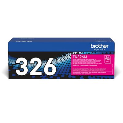 Brother TN-326M. Colour toner page yield: 3500 pages Printing colours: Magenta Quantity per pack: 1 pc(s)