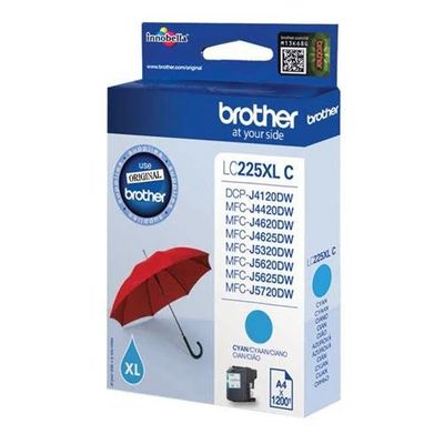 Brother LC225XLC ink cartridge 1 pc(s) Original High (XL) Yield Cyan