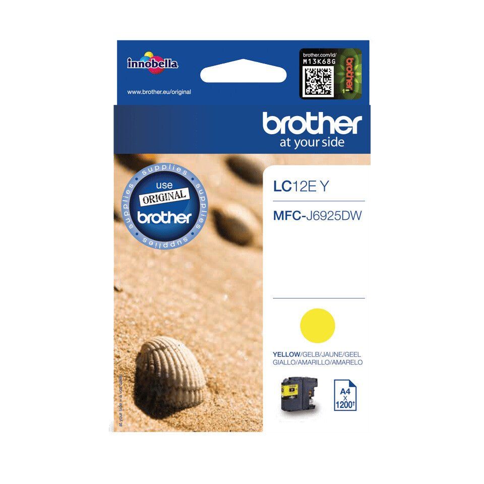 Brother LC12EY ink cartridge 1 pc(s) Original Yellow - Image 1