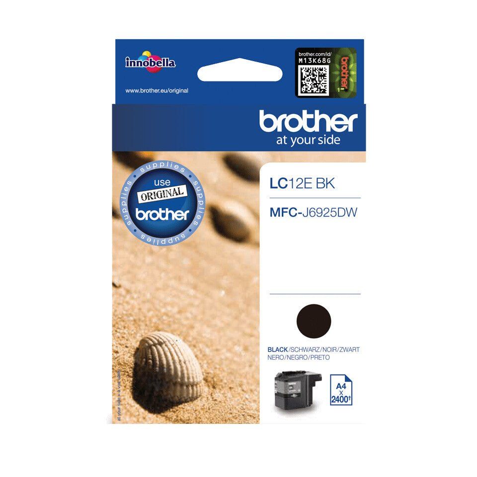 Brother LC12EBK ink cartridge 1 pc(s) Original Black - Image 1