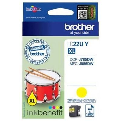 Brother LC22UY ink cartridge 1 pc(s) Original High (XL) Yield Yellow