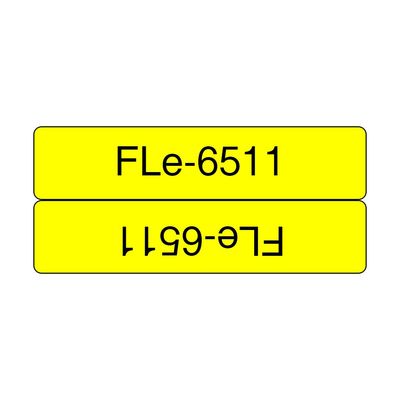 Brother FLE-6511 label-making tape Black on yellow
