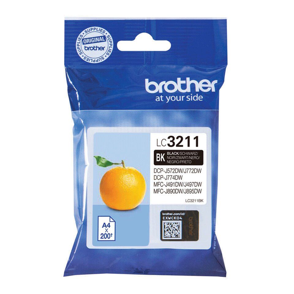 Brother LC3211BK ink cartridge 1 pc(s) Original Standard Yield Black - Image 1