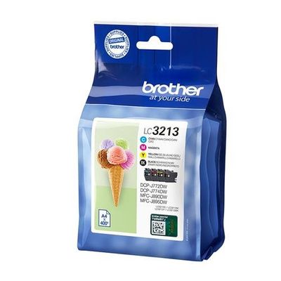 Brother LC-3213VAL Ink cartridge multi pack Bk.C.M.Y Blister. 4x400 pa