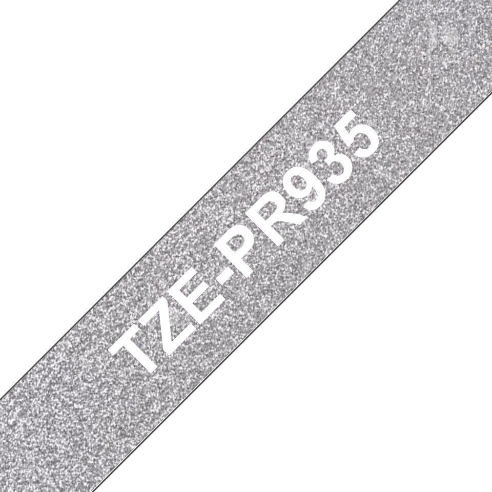 Brother TZE-PR935 DirectLabel black on premium silver 12mm x 8m for Br - Image 1