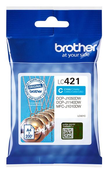 Brother LC421C ink cartridge 1 pc(s) Original Cyan