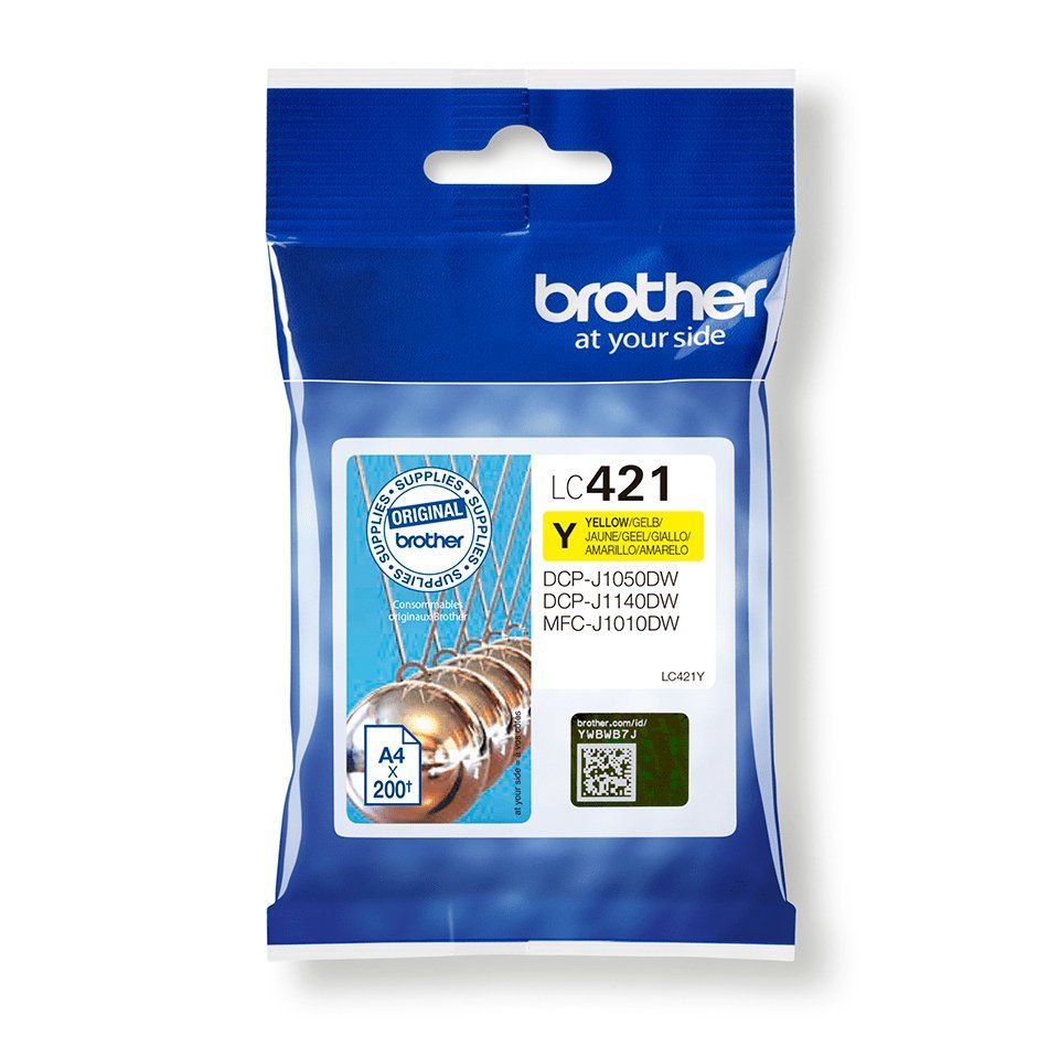Brother LC-421Y ink cartridge 1 pc(s) Original Yellow - Image 1