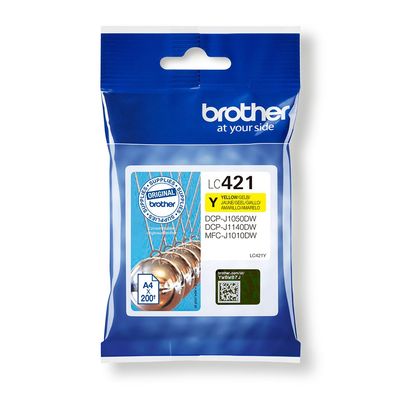 Brother LC-421Y ink cartridge 1 pc(s) Original Yellow
