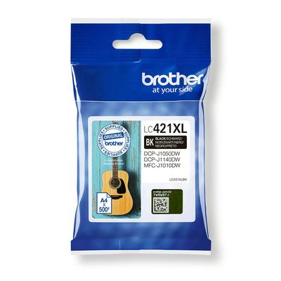 Brother LC-421XLBK Ink cartridge black. 500 pages for Brother DCP-J 10