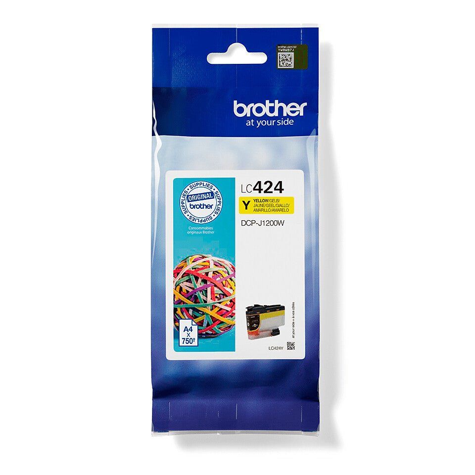 Brother LC424Y ink cartridge 1 pc(s) Original Yellow - Image 1