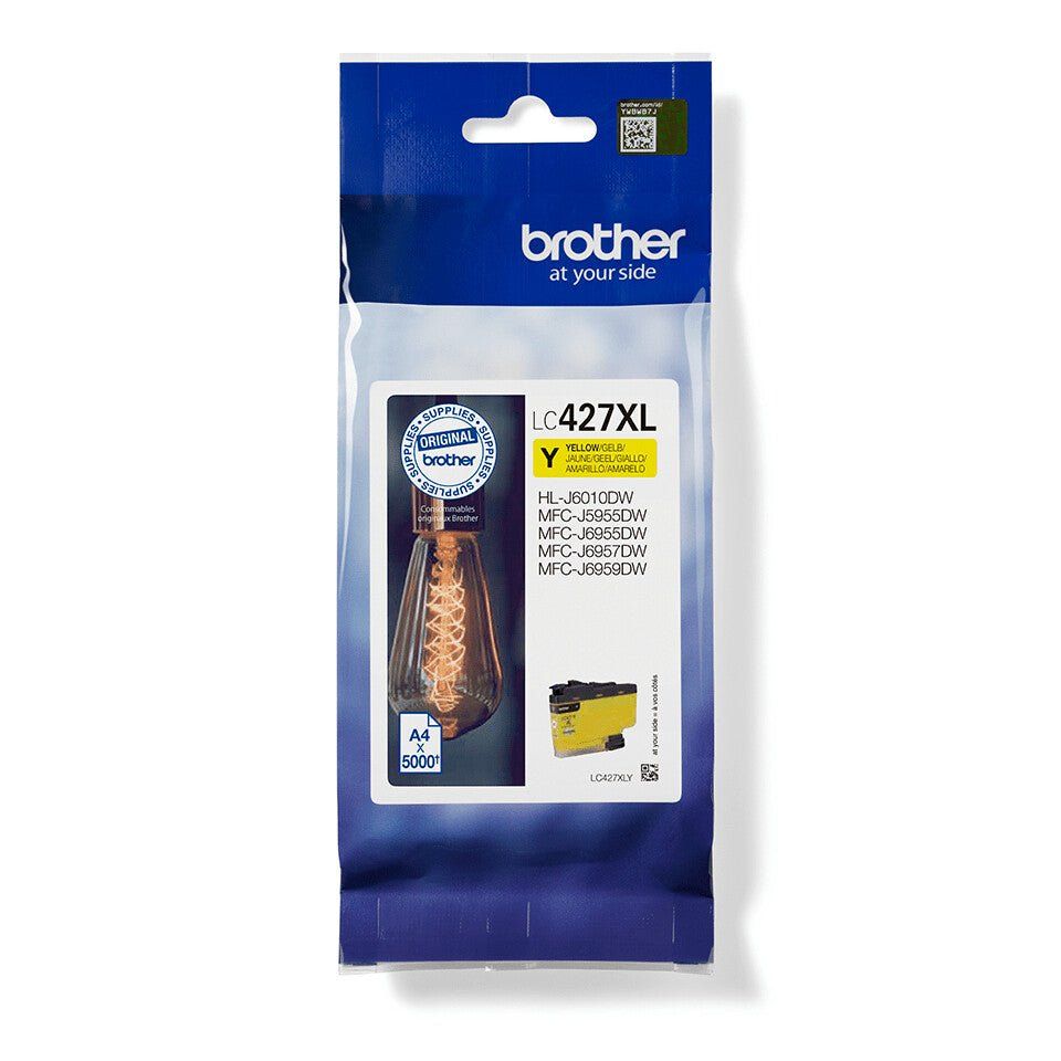 Brother LC-427XLY Ink cartridge yellow high-capacity. 5K pages ISO/IEC - Image 1