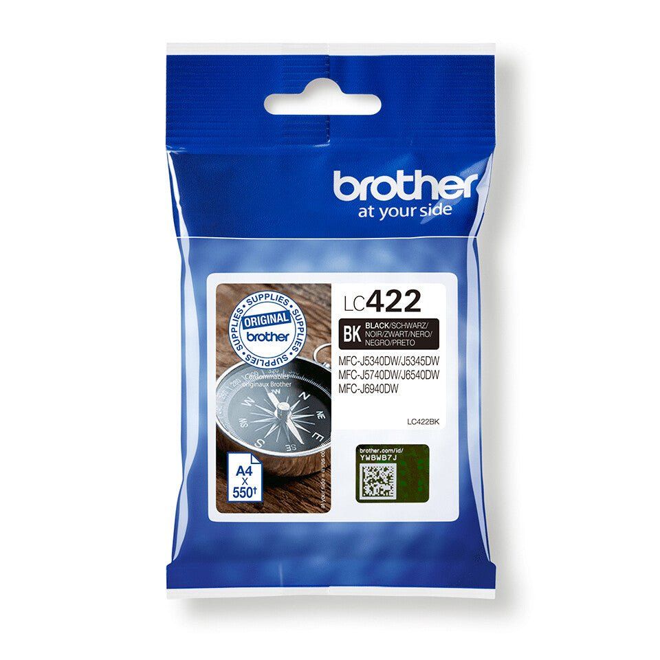 Brother LC-422BK Ink cartridge black. 550 pages for Brother MFC-J 5340 - Image 1