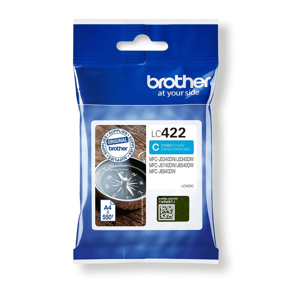 Brother LC422C ink cartridge 1 pc(s) Original Cyan - Image 1