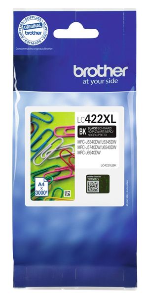 Brother LC422XLBK ink cartridge 1 pc(s) Original High (XL) Yield Black