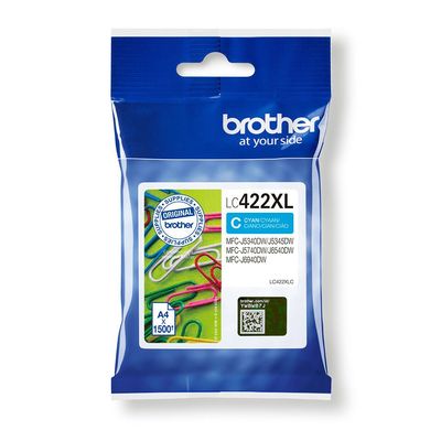 Brother LC-422XLC Ink cartridge cyan high-capacity. 1.5K pages for Bro