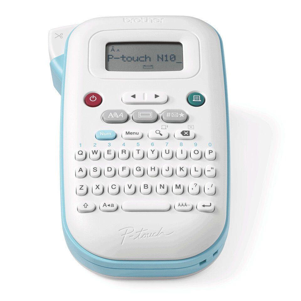 BROTHER PT-N10 Label Maker - White & Blue - Image 1