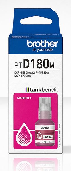 Brother BT-D180M Ink bottle magenta. 5K pages ISO/IEC 19752 48.8ml for