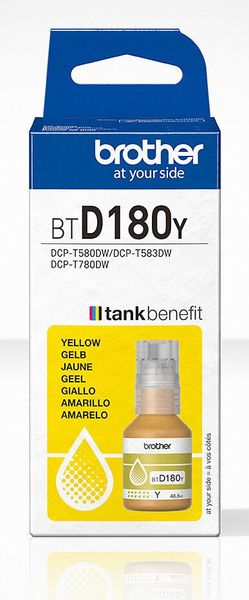 Brother BTD180Y Yellow Genuine Ink Bottle - Thumbnail 2
