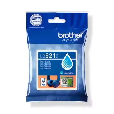 Brother LC521C Genuine Ink Cartridge - Cyan