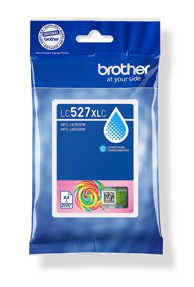 Brother Genuine LC527XLC High Yield Ink Cartridge - Cyan - Image 1