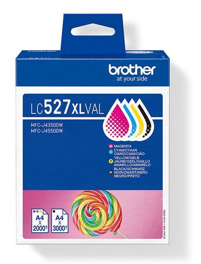 Brother LC-527XLVAL Ink cartridge multi pack Bk.C.M.Y high-capacity 35