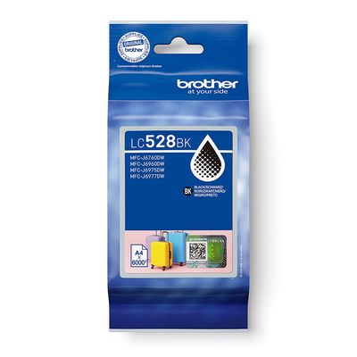 Brother LC-528BK Ink cartridge black extra High-Capacity. 6K pages ISO