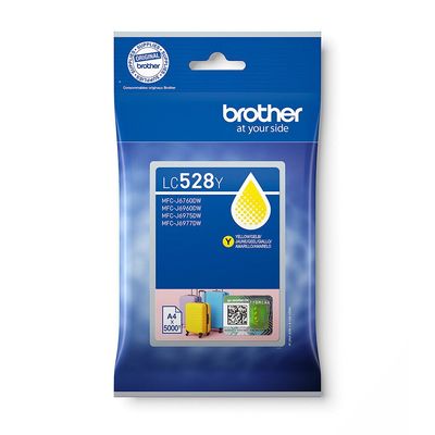 Brother LC-528Y Ink cartridge yellow extra High-Capacity. 5K pages ISO