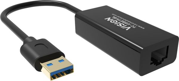 Vision TC-USBETH/BL network card Ethernet - Thumbnail 2