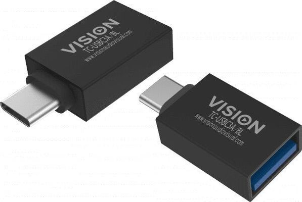 Vision TC-USBC3A/BL cable gender changer USB C USB 3.0 A Black - Thumbnail 2