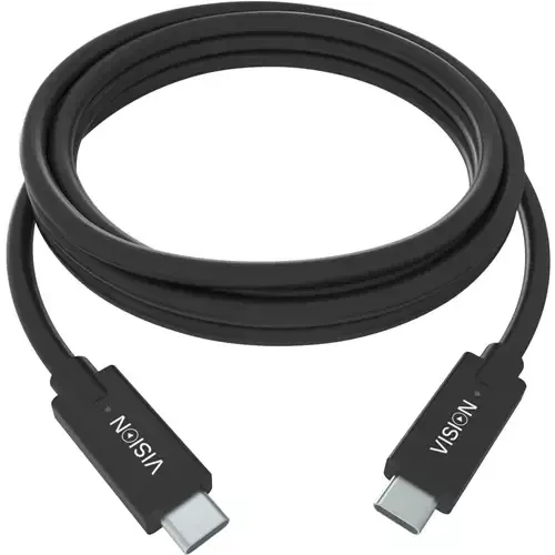 Vision TC 1MUSBC/BL USB cable USB 3.2 Gen 1 (3.1 Gen 1) 1 m USB C 5 Gbit/s Black - Image 1