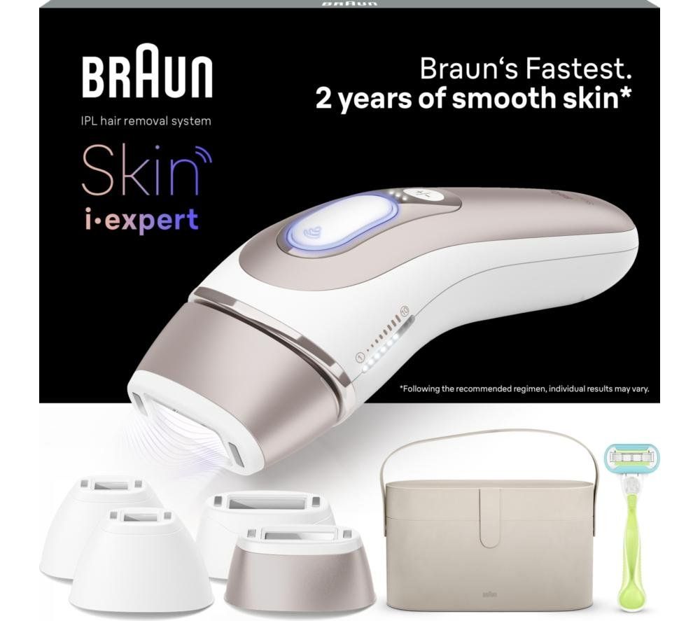 BRAUN Silk-expert PL7387 IPL Hair Removal System - White, White - Image 1