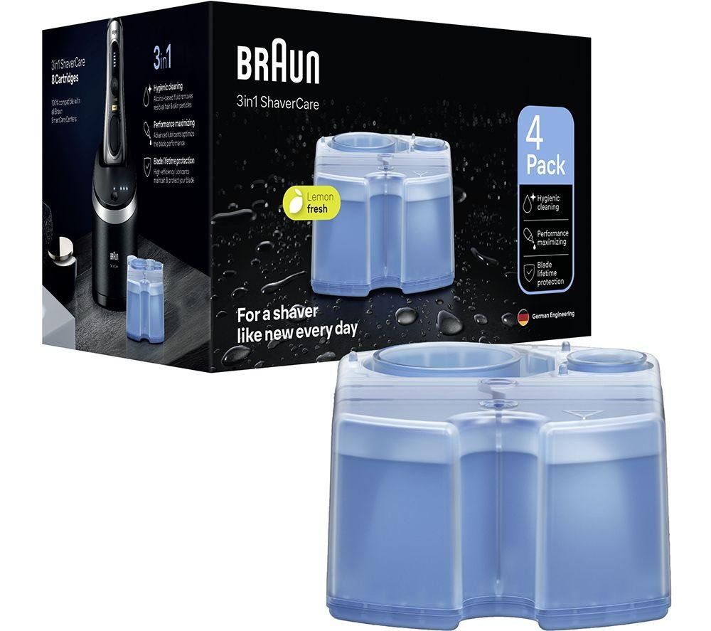BRAUN 3-in-1 ShaverCare Refill Cartridges - Pack of 4 - Image 1