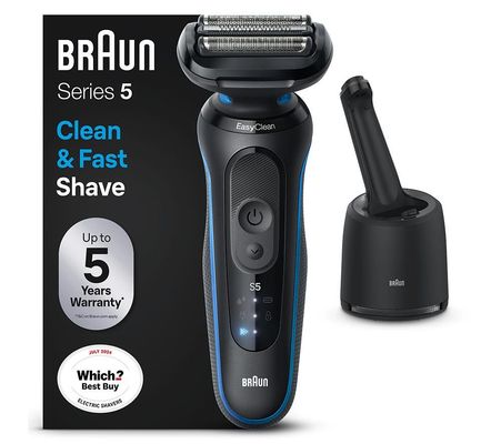 BRAUN Series 5 BRA52-B7000CC Wet & Dry Shaver - Blue, Blue